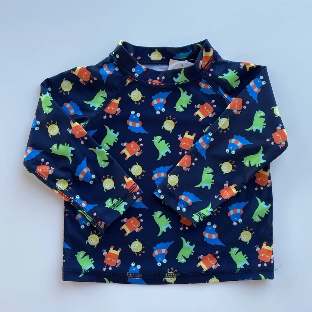 First Impressions Monster Rash Guard Set Sz 24 Months